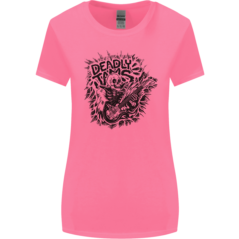 Deadly Tams Guitar Guitarist Rock Metal Punk Womens Wider Cut T-Shirt Azalea