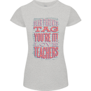 Dear Parents Funny Teacher Teaching Womens Petite Cut T-Shirt Sports Grey