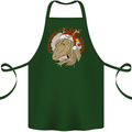 Dear Santa Funny Equestrian Horse Christmas Cotton Apron 100% Organic Forest Green