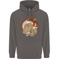 Dear Santa Funny Equestrian Horse Christmas Mens 80% Cotton Hoodie Charcoal
