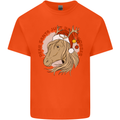 Dear Santa Funny Equestrian Horse Christmas Mens Cotton T-Shirt Tee Top Orange