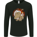 Dear Santa Funny Equestrian Horse Christmas Mens Long Sleeve T-Shirt Black