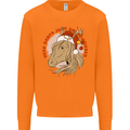 Dear Santa Funny Equestrian Horse Christmas Mens Sweatshirt Jumper Orange