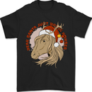 Dear Santa Funny Equestrian Horse Christmas Mens T-Shirt 100% Cotton Black