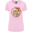 Dear Santa Funny Equestrian Horse Christmas Womens Wider Cut T-Shirt Light Pink