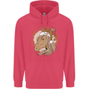 Dear Santa Funny Horse Equestrian Christmas Childrens Kids Hoodie Heliconia