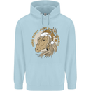 Dear Santa Funny Horse Equestrian Christmas Childrens Kids Hoodie Light Blue