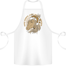 Dear Santa Funny Horse Equestrian Christmas Cotton Apron 100% Organic White