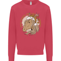Dear Santa Funny Horse Equestrian Christmas Kids Sweatshirt Jumper Heliconia
