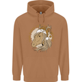 Dear Santa Funny Horse Equestrian Christmas Mens 80% Cotton Hoodie Caramel Latte