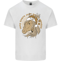 Dear Santa Funny Horse Equestrian Christmas Mens Cotton T-Shirt Tee Top White