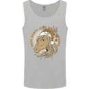 Dear Santa Funny Horse Equestrian Christmas Mens Vest Tank Top Sports Grey