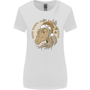 Dear Santa Funny Horse Equestrian Christmas Womens Wider Cut T-Shirt White