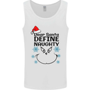 Dear Santa, Define Naughty Christmas Funny Mens Vest Tank Top White