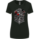 Death Apple Day of the Dead La Catrina Womens Wider Cut T-Shirt Black