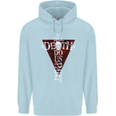 Death Do Us Part Gothic Skull Biker Cross Childrens Kids Hoodie Light Blue