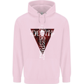 Death Do Us Part Gothic Skull Biker Cross Childrens Kids Hoodie Light Pink
