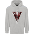Death Do Us Part Gothic Skull Biker Cross Childrens Kids Hoodie Sports Grey