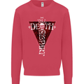 Death Do Us Part Gothic Skull Biker Cross Kids Sweatshirt Jumper Heliconia