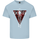 Death Do Us Part Gothic Skull Biker Cross Kids T-Shirt Childrens Light Blue
