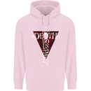 Death Do Us Part Gothic Skull Biker Cross Mens 80% Cotton Hoodie Light Pink