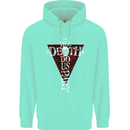 Death Do Us Part Gothic Skull Biker Cross Mens 80% Cotton Hoodie Peppermint