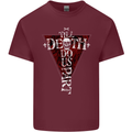 Death Do Us Part Gothic Skull Biker Cross Mens Cotton T-Shirt Tee Top Maroon