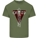 Death Do Us Part Gothic Skull Biker Cross Mens Cotton T-Shirt Tee Top Military Green