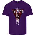 Death Do Us Part Gothic Skull Biker Cross Mens Cotton T-Shirt Tee Top Purple