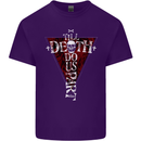 Death Do Us Part Gothic Skull Biker Cross Mens Cotton T-Shirt Tee Top Purple