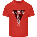 Death Do Us Part Gothic Skull Biker Cross Mens Cotton T-Shirt Tee Top Red