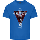 Death Do Us Part Gothic Skull Biker Cross Mens Cotton T-Shirt Tee Top Royal Blue