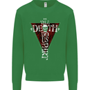 Death Do Us Part Gothic Skull Biker Cross Mens Sweatshirt Jumper Irish Green
