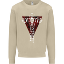 Death Do Us Part Gothic Skull Biker Cross Mens Sweatshirt Jumper Sand
