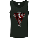 Death Do Us Part Gothic Skull Biker Cross Mens Vest Tank Top Black