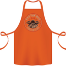 Death From Above F-16 Fighter Pilot RAF Cotton Apron 100% Organic Orange