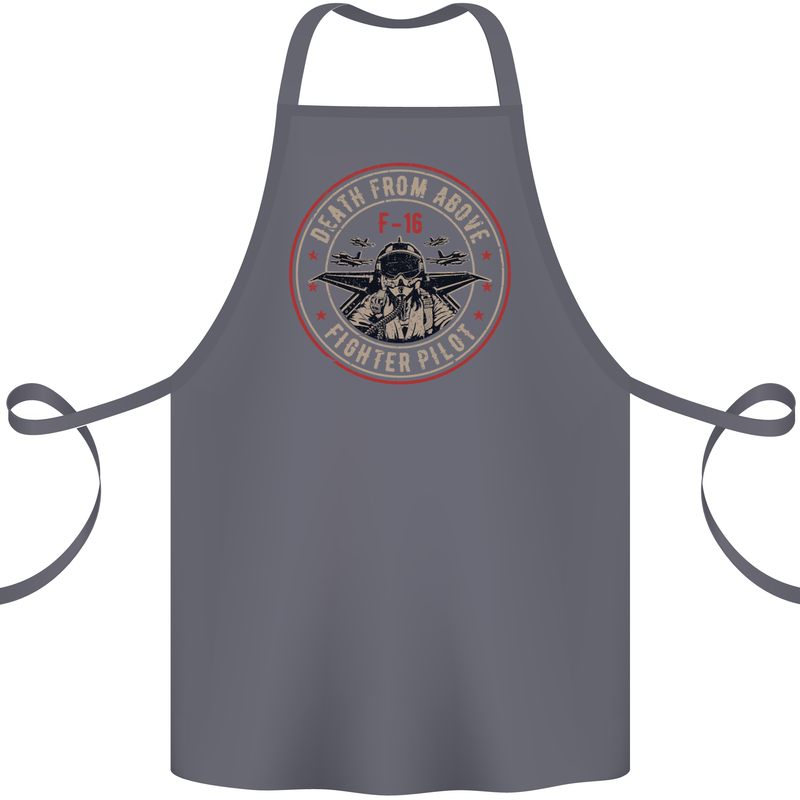 Death From Above F-16 Fighter Pilot RAF Cotton Apron 100% Organic Steel