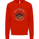 Death From Above F-16 Fighter Pilot RAF Kids Sweatshirt Jumper Bright Red