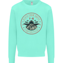 Death From Above F-16 Fighter Pilot RAF Kids Sweatshirt Jumper Peppermint
