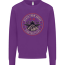 Death From Above F-16 Fighter Pilot RAF Kids Sweatshirt Jumper Purple