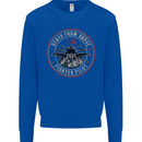 Death From Above F-16 Fighter Pilot RAF Kids Sweatshirt Jumper Royal Blue