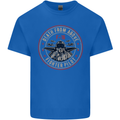 Death From Above F-16 Fighter Pilot RAF Kids T-Shirt Childrens Royal Blue
