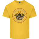 Death From Above F-16 Fighter Pilot RAF Kids T-Shirt Childrens Yellow