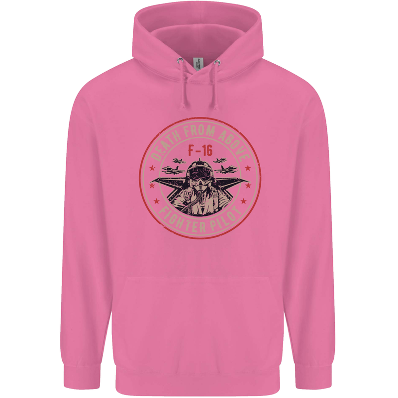 Death From Above F-16 Fighter Pilot RAF Mens 80% Cotton Hoodie Azelea