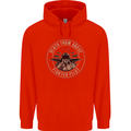 Death From Above F-16 Fighter Pilot RAF Mens 80% Cotton Hoodie Bright Red