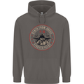 Death From Above F-16 Fighter Pilot RAF Mens 80% Cotton Hoodie Charcoal