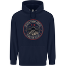 Death From Above F-16 Fighter Pilot RAF Mens 80% Cotton Hoodie Navy Blue