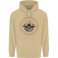 Death From Above F-16 Fighter Pilot RAF Mens 80% Cotton Hoodie Sand