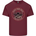 Death From Above F-16 Fighter Pilot RAF Mens Cotton T-Shirt Tee Top Maroon