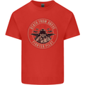 Death From Above F-16 Fighter Pilot RAF Mens Cotton T-Shirt Tee Top Red